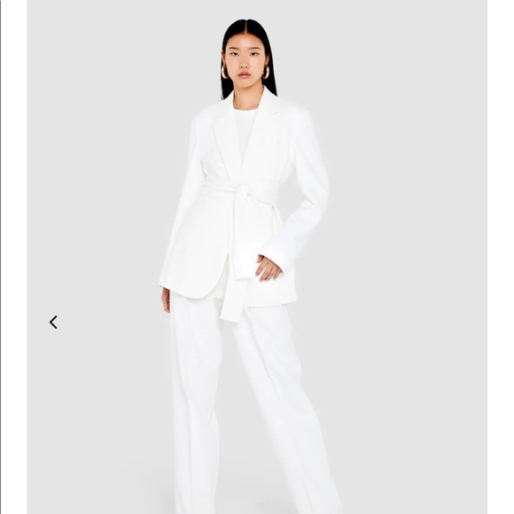 Sundarbay White High Rise Trousers - Picture 2 of 6